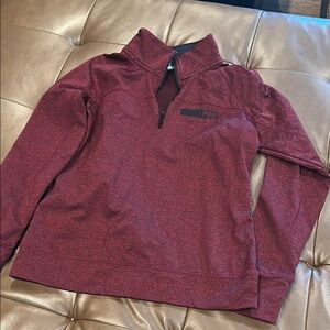Victoria's Secret PINK Maroon Half-Zip Pullover Sweater